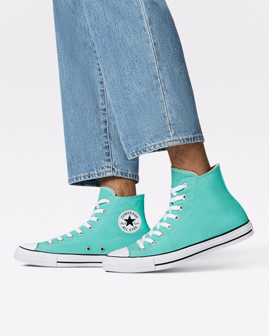 Tenis Converse Chuck Taylor All Star Seasonal Color Cano Alto Masculino Luz Turquesa | PT U040315